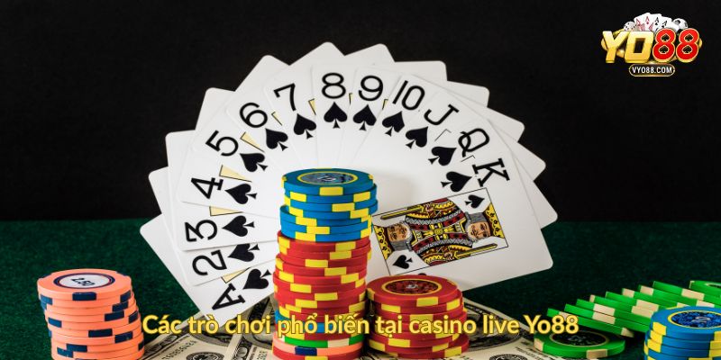 Các trò chơi phổ biến tại casino live Yo88